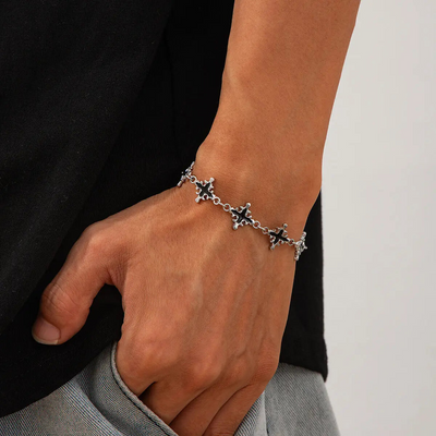 Vintage Jesus Cross Bracelet