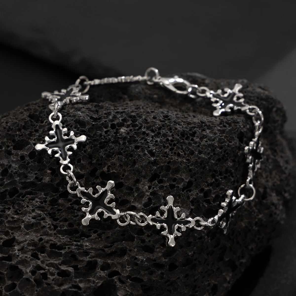 Vintage Jesus Cross Bracelet