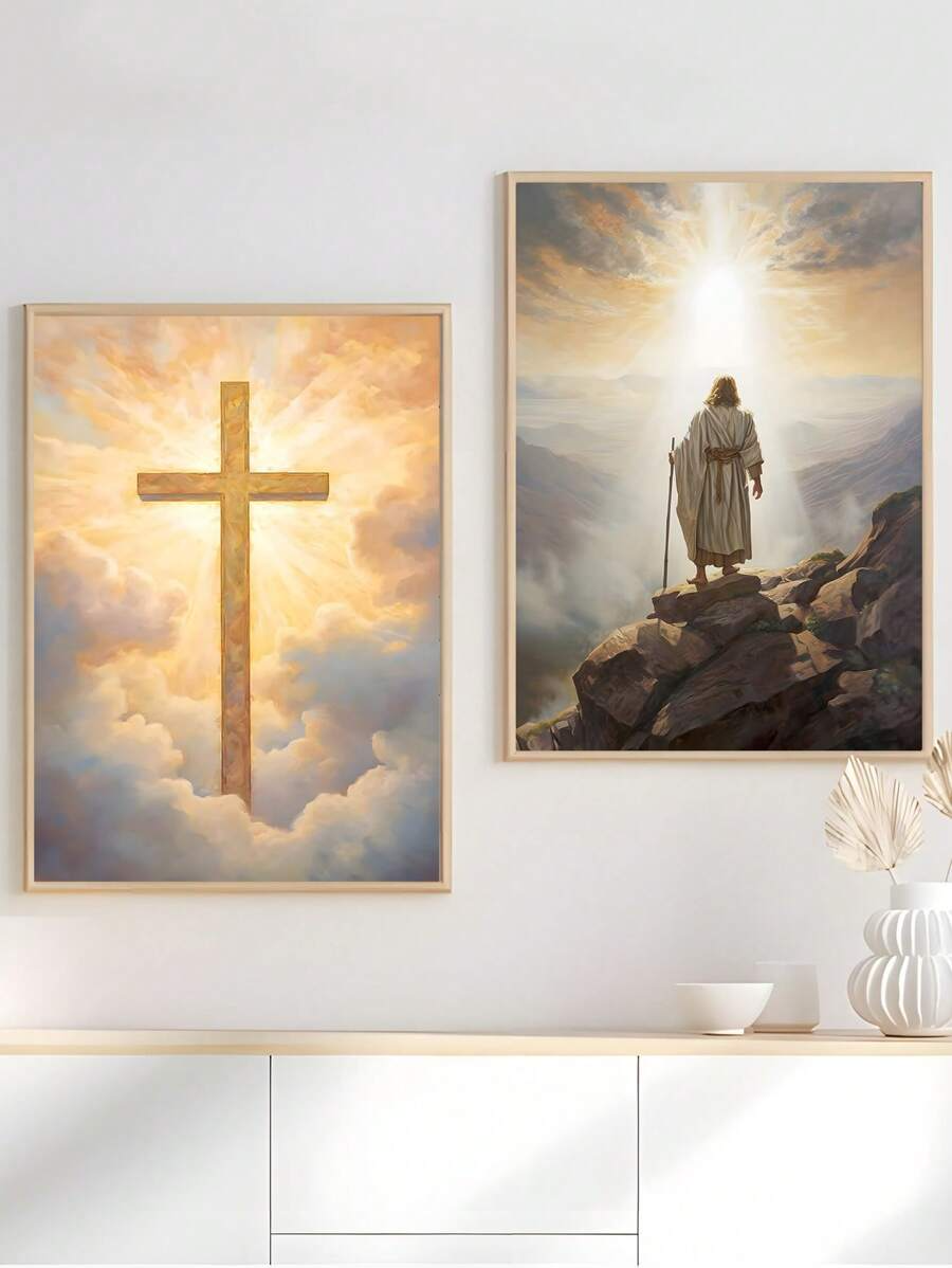 Jesus Ascension Sunrise Wall Art
