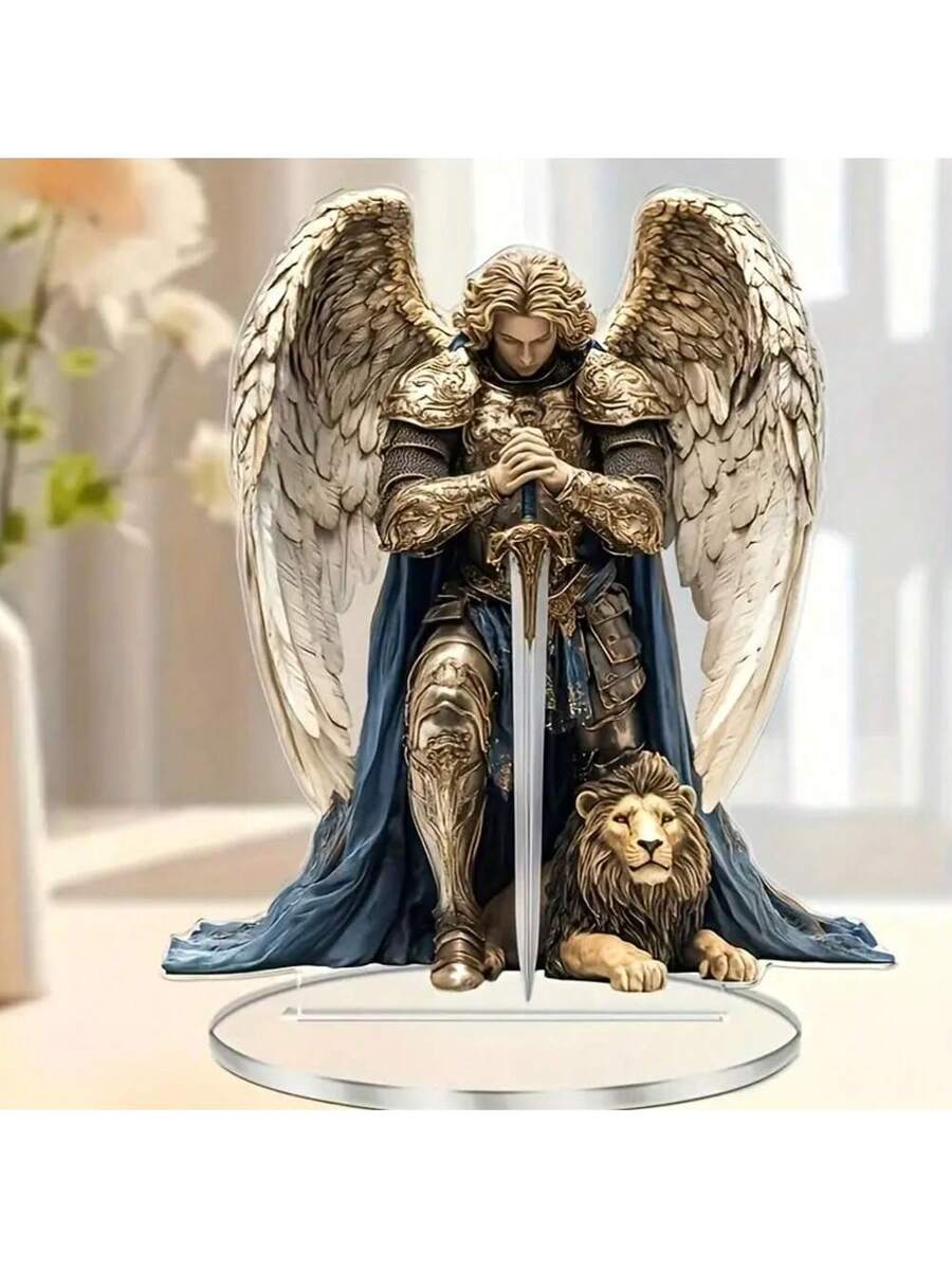 St. Michael Acrylic Desk Decor