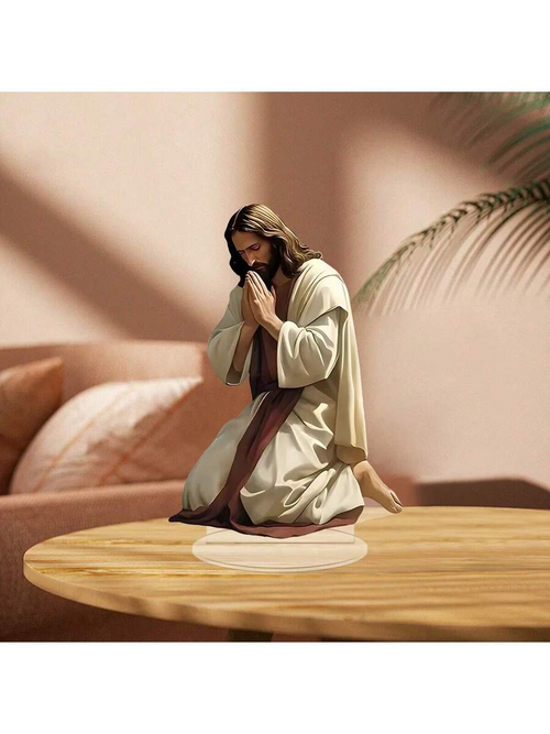 2D Jesus Prayer Acrylic Statue