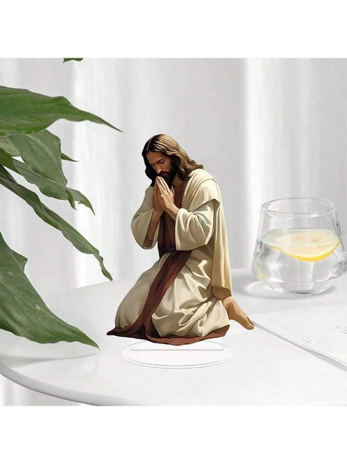 2D Jesus Prayer Acrylic Statue